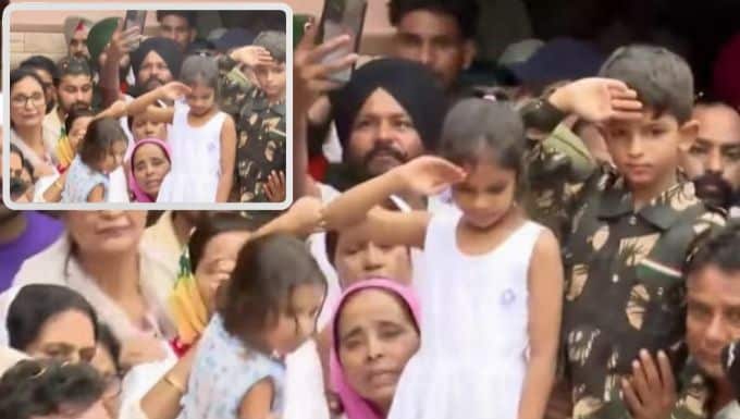 Anantnag Encounter Colonel's Son Salutes at Father's Rites